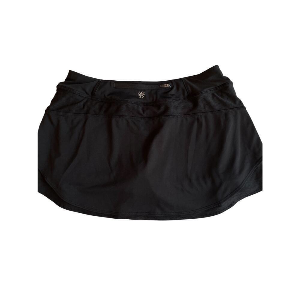 Athleta Bustle Activewear Skort size M Black Tennis Pickleball - Picture 3 of 10